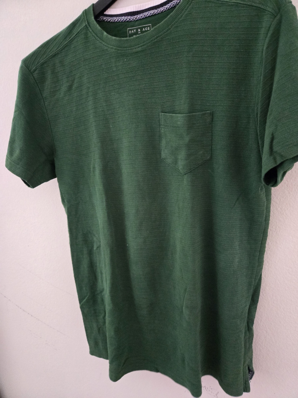 Day & Age Men's Forest Green Pocket Crew Tee